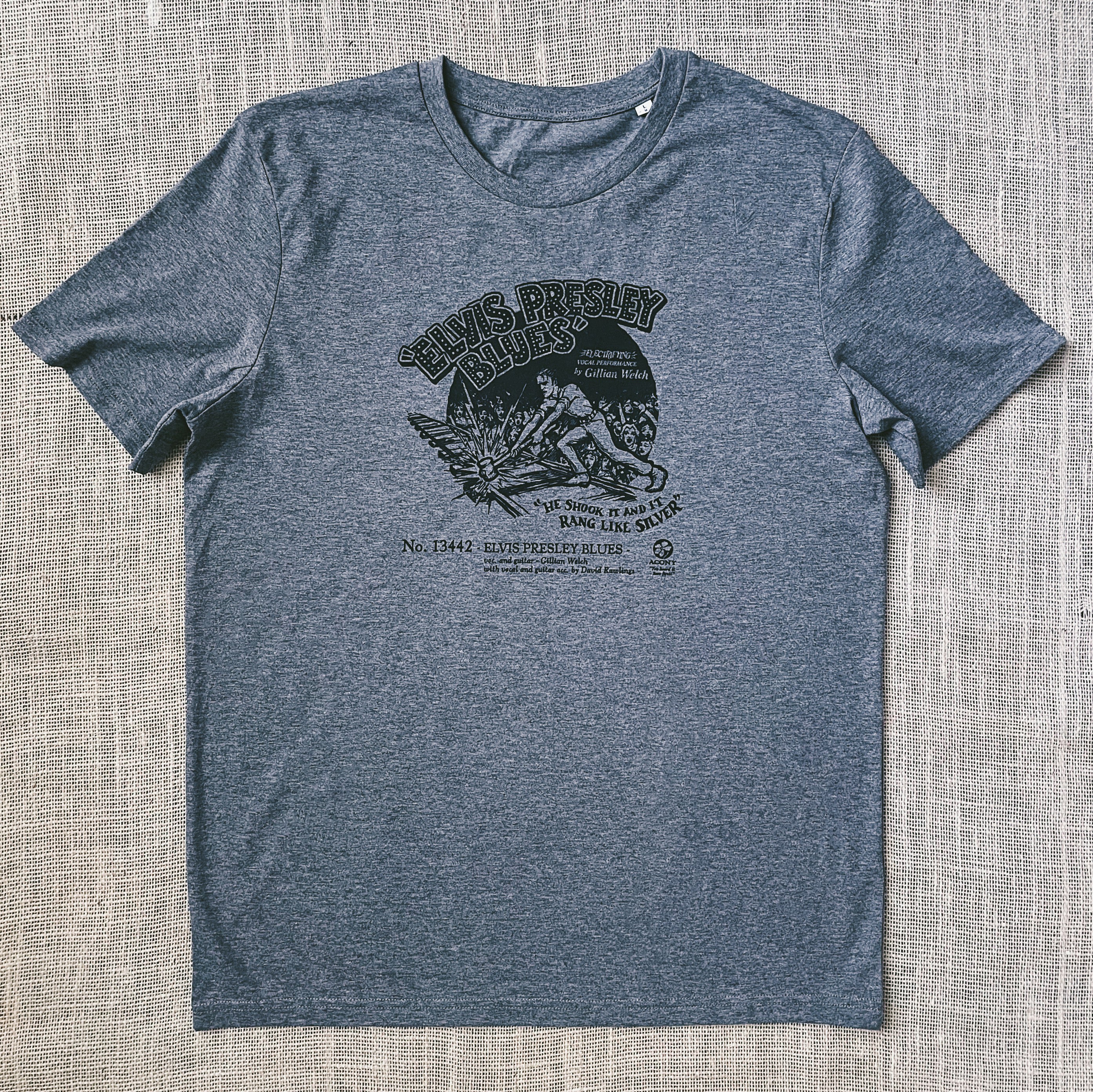 Elvis Presley Blues Heather Grey Unisex Tee