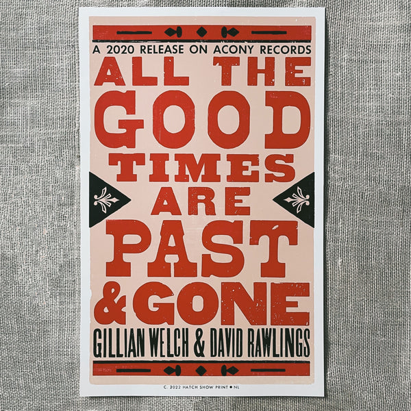 All The Good Times - Official Release Hatch Poster